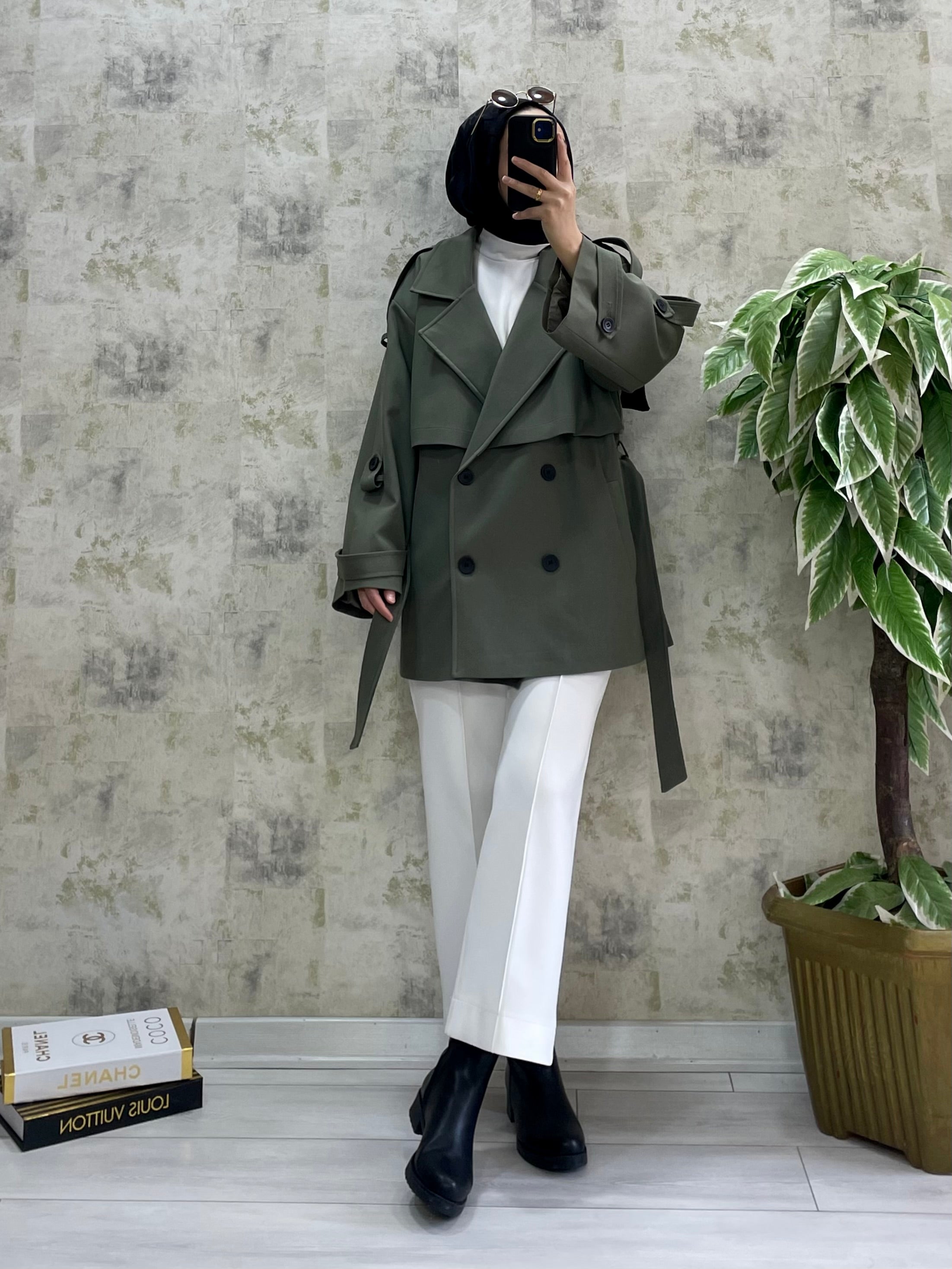 Rüzgarlıklı Premıum Kalite Astarlı Trenc