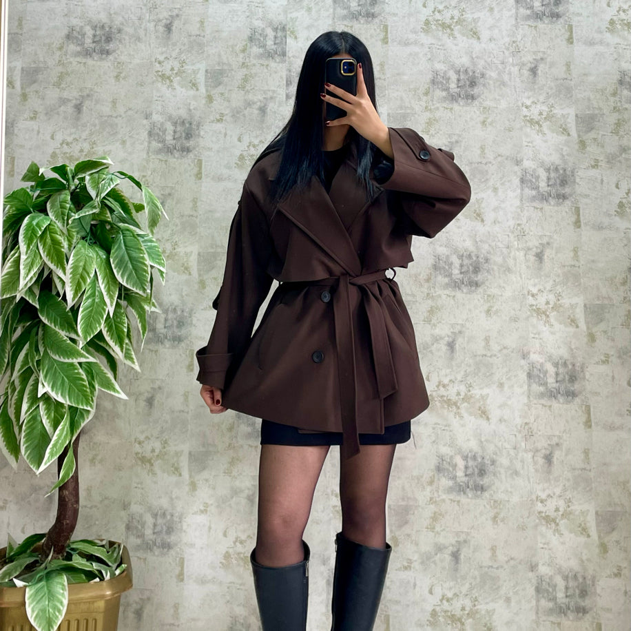 Rüzgarlıklı Premıum Kalite Astarlı Trenc